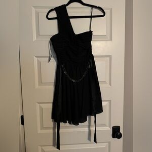 Express black one shoulder dress size 2